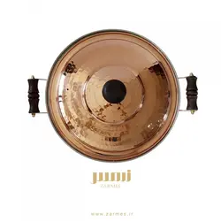 ماهیتابه مسی درب دار زرمس