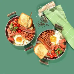 ماهیتابه مسی چکشی زرمس