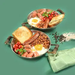 ماهیتابه مسی چکشی زرمس