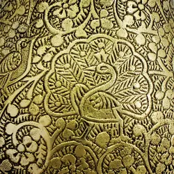 پارچ برنجی هندی پر قلم