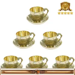 استکان نعلبکی برنجی کد۲۱۲