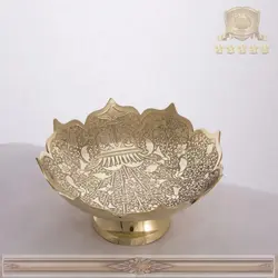 کاسه آجیل خوری برنجی بزرگ ۴۰۶