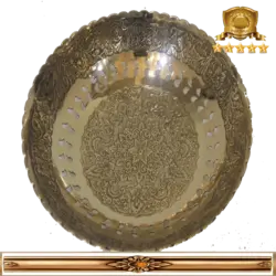 بشقاب برنجی هندی کد ۱۶۱