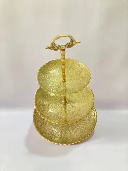 ظرف سه طبقه برنجی هندی