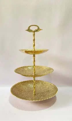 ظرف سه طبقه برنجی هندی