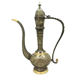 گلاب پاش برنجی جام هنر مدل قلمزنی کد ۱۶