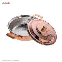 ماهیتابه مسی زنجان مدل دسته برنجی قطر 20 سانتی متر