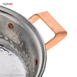 ماهیتابه مسی زنجان مدل دسته برنجی قطر 20 سانتی متر