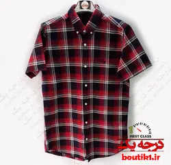 پیراهن آستین کوتاه نخ و پنبه 4خونه