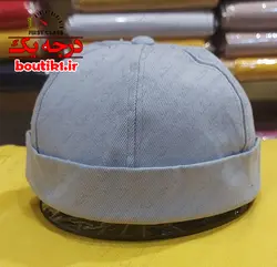 کلاه لئونی کتان طوسی