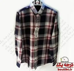 پیراهن آستین بلند چهارخونه اسلیم