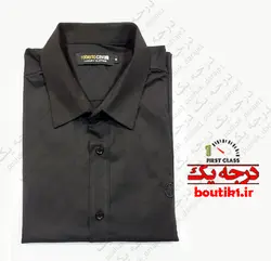 پیراهن آستین کوتاه مشکی ROBERTO