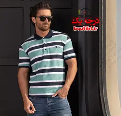 پولوشرت یقه دار جودون رینگل سبز