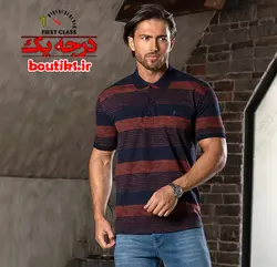 پولوشرت پنبه براش رینگی زرشکی