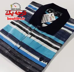 پولوشرت پنبه لاکرا رینگی آبی