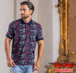 پولوشرت جودون یقه دار چریکی سورمه ای