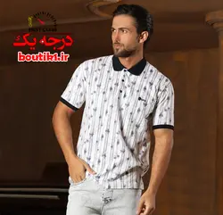 پولوشرت جودون سفید چاپ عمودی شاهرخ