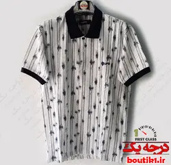 پولوشرت جودون سفید چاپ عمودی شاهرخ