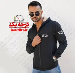 سوئیشرت شمعی ضد آب خزدار مشکی