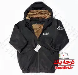 سوئیشرت شمعی ضد آب خزدار مشکی