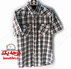 پیراهن آستین کوتاه نخ پنبه 2 رنگ