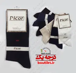 جوراب ساقدار پنبه پیکور