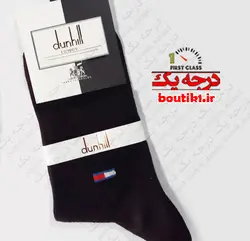 جوراب نیم ساق مشکی ساده دانهیل