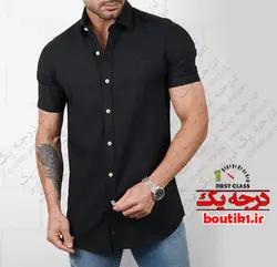 پیراهن مشکی آستین کوتاه جودون