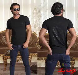 تیشرت یقه گرد پشت چاپ مات