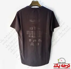 تیشرت یقه گرد پشت چاپ مات