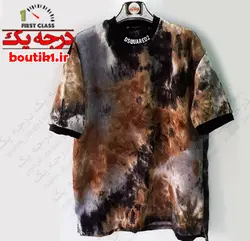 تیشرت لش یقه گرد مخمل آستین 3ربع