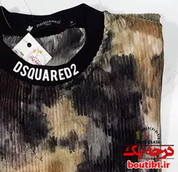 تیشرت لش یقه گرد مخمل آستین 3ربع