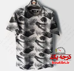 تیشرت هاوایی یقه گرد نخی اسلپ