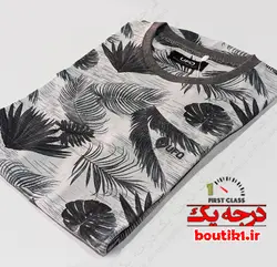 تیشرت هاوایی یقه گرد نخی اسلپ