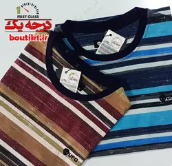 تیشرت یقه گرد پنبه براش رینگی