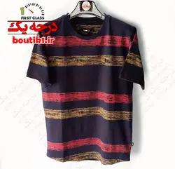 تیشرت یقه گرد پنبه لاکرا رینگر