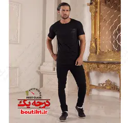 تیشرت یقه گرد چاپ مات روباهی