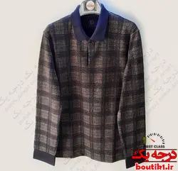 بلوز یقه دار ژاگارد 4خونه 3 رنگ