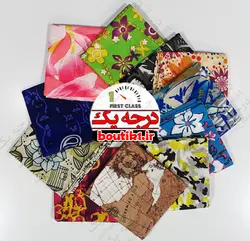 باندانا نخی طرحدار ورزشی لوزی آبی