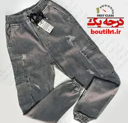 شلوار اسلش جین 6جیب مچی سوپرکش
