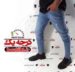 شلوار جین اسلیم فیت زاپدار zara