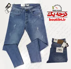 شلوار جین اسلیم فیت زاپدار zara