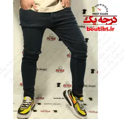 شلوار جین zara اسلیم فیت سورمه ای