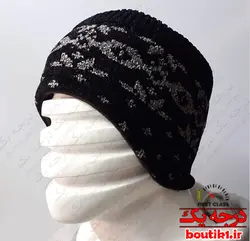 هدبند مخمل زمستانی طرحدار