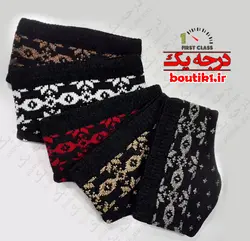 هدبند مخمل زمستانی طرحدار