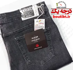 شلوار جین سایز بزرگ راسته G STAR خاکستری