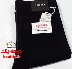 شلوار جین سایز بزرگ راسته BURBERRY مشکی