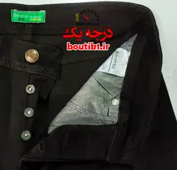 شلوار جین سایز بزرگ راسته BURBERRY مشکی