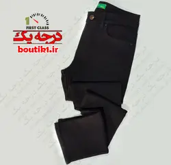 شلوار جین سایز بزرگ راسته BURBERRY مشکی