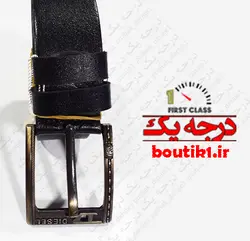 کمربند سگکی چرم طبیعی پهن diesel